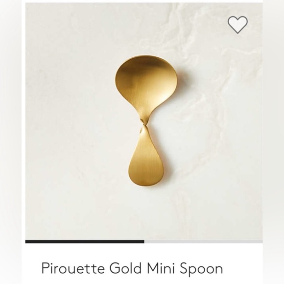 Cb2 pirouette gold mini spoon size 3.27” - Picture 7 of 9